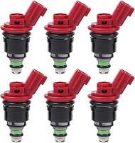 6Pcs 16600-96E01 Fuel Injectors Fit for Nissan 300ZX 3.0L V6 NON TURBO 1993-1996 Replace for 1660010
