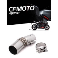 CF 450SR Motorcycle Exhaust System Modified Stainless Steel Exhaust Pipe Middle Section For CFMOTO 4