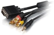 C2G/Cables to Go 35FT Rapidrun VGA Rca Composite Video Stereo All-in-one Cable CL2