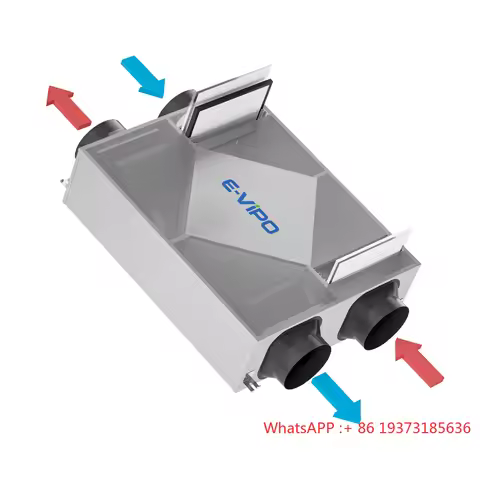 E-VIPO ERV Home Ventilation System Heat Exchanger Ventilation Recuperator MVHR Core Motor Component 