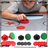 LET Air Hockey Pushers, 76mm Durable Air Hockey Paddles, Replacement 51mm Universal Table Hockey Accessories