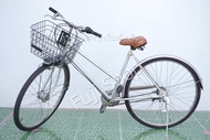 จักรยานแม่บ้านญี่ปุ่น - ล้อ 28 นิ้ว - มีเกียร์ - สีเงิน [จักรยานมือสอง]