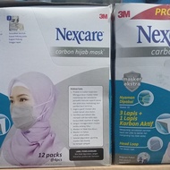 KUYYY 3M Masker Nexcare Carbon Hijab 4 play isi 2 pc 1 box isi 24 pc