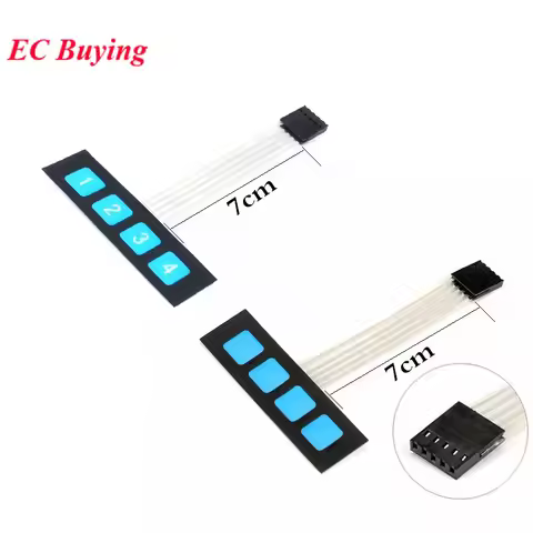 1-5Pcs 4 5 6 Key Matrix Membrane Switch 1x4 1x5 1x6 Key Matrix Array Keypad Keyboard Control Panel 1
