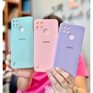 SOFTCASE Matte LOGO Color For REALME C21Y/9 4G/9 PRO/9PRO+SOFT CASE PLAIN With Logo Silicone Hardcas