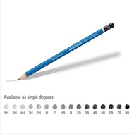 Staedtler Mars Lumograph Pencil B, 2B, 3B, 4B, 5B, 6B, 7B, 8B, 9B, HB, H, 2H, 3H, 4H, 5H, 6H, 9H, F 