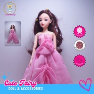 MERAH Handmade doll party clothes BJD doll party Dress fashionista doll BJD 30 - Pink Children's Toy