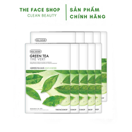 Set 10 miếng Mặt nạ trà xanh Real Nature Mask Green Tea TheFaceShop