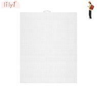 LILY Canvas Bag Sheets, White 33.5x26CM Bag Mesh Grid, DIY Crafting Plastic 7CT Bag Rug