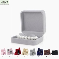 Bracelet box [H4N7] High-quality velvet-covered jewelry box with folding lid