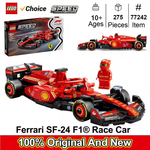 LEGO 77242 Speed Champions Ferrari SF-24 F1 Race Car Toys - Building Sets for Kids, Ferrari F1 Model
