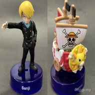 New Product Ready Stock One Piece Pepsi nex Sanji Roll Eyebrow Mini Blue Base Ornaments Figure Japan