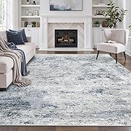 6x9 Washable Rug Living Room, Modern Abstract Area Rug Indoor Floor Non-Slip Large Rug for Bedroom, 