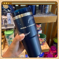 Tumbler Starbucks Stanley Autumn 2023/Tumbler Starbucks Stanley Blue Silver Meteor Cold Cup Grande 473ml