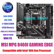 Used MSI MPG B460I GAMING EDGE WIFI MINI ITX Motherboard LGA 1200 Compatible with Intel 10th Gen Pro