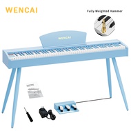 WENCAI Digital Piano 88 Weighted Keys Upright Full-Size Sustain 3 Pedals Electric Keyboard Piano【1Ye