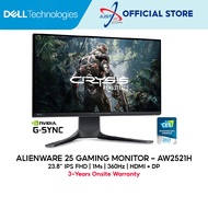 DELL Alienware AW2521H 24.5" FHD IPS 360Hz 1MS G-Sync HDR10 Gaming Monitor
