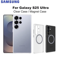 Original Samsung Clear Case/ITFIT Clear Magnetic Case with Magnet Case for Galaxy S25 Ultra Transpar