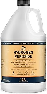 3% Hydrogen Peroxide Solution - 1 Gallon (Just Food-Grade H2O2 & Water!) - Ecofriendly Natural Clean
