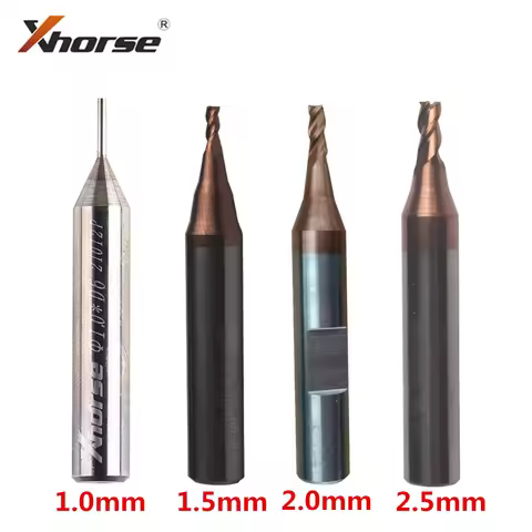 Xhorse Milling Cutter Probe1.0/1.5/2.0/2.5mm Carbide for Condor XC MINI Plus Dolphin XP005 XP005L Ke