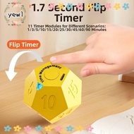 YEWW USB Rechargeable Timer, 12-hedron 1/3/5/10/15/20/25/30/45/60/90min Automatic Rotating Timer, Cu