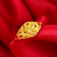 Singapore 916 Gold Ring Adjustable Ring Engagement Birthday Jewellery Gifts Fashion Ring Lucky Ring Women