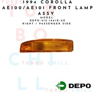 1994 COROLLA AE100/AE101 FRONT LAMP ASSY ECE DEPO-212-1661R-AE RIGHT / PASSENGER SIDE