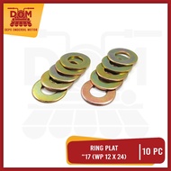 PlateRing "17 WP 12 X 26 Per Pack of 10 (PSP) Reng Plate Washer Lock 17 Diameter 12 mm Universal