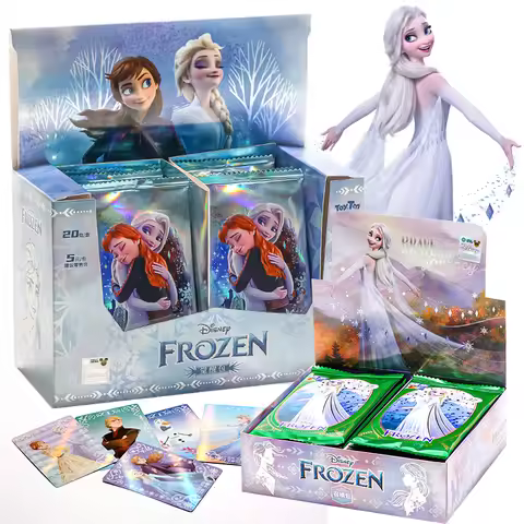 KAYOU Disney Frozen Card Elsa Anna Olaf Kristoff Anime Peripheral Fun Special Package Collection Gam