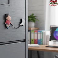 MALCOLM1 3/4PCS/SET Crayon Shin Chan Fridge Magnets, Cartoon Funny 3D Rotatable Fridge Magnets, Crea