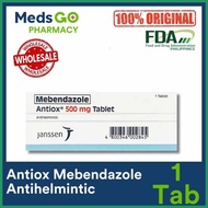HL-e)ANTIOX-I'1{F'Tablet{m'Mebendazole|u(500mg|B(-|G(Antihelmintic|w(for Human, Deworm