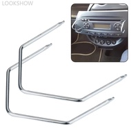 LOOKSHOW 2Pcs Car Radio Stereo Removal Release Keys Extraction Tool Pins Auto Stereo Repair Tool Dis