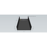 CUSTOM ACRYLIC TOWER OVERFLOW AQUARIUM BENDING U 5 X 15 X 5 CM - HEIGHT 25 CM - LASSER CUTTING AQUAR