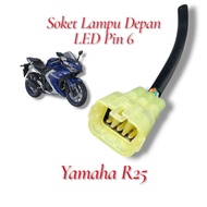 Yamaha r25 headlight socket pin 6 r25 headlight cable socket