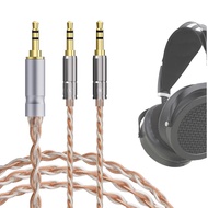 สายเคเบิลสมดุล GEEKRIA 4.4มม. เข้ากันได้กับสายลำโพงชุบเงินถัก HIFIMAN Sundara-C (4.4มม. เป็นแบบคู่3.