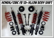D2 Motorsport Adjustable High Low Body Shift Absorber Spring Set - Honda Civic FB/FD OLD MODEL. ALL
