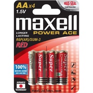 Pin Super Ace AA vỉ 4 viên Maxell R6P(AR)4P