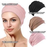 MELODG Women Cancer Muslim Scarf Cap Elastic Cloth Cotton Chemo Cap