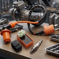 Ignition Coil Kit with 6 Pin AC CDI and A7TJC Spark Plug for GY6 Scooters Mopeds