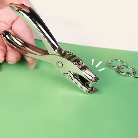 Hand Held Metal Stationery Round Hole Diameter 3/6mm Hole Punch Pliers Hole Punch Paper Hole Punch B