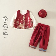 Baby Spring Autumn Clothes Boy Baby Split Suit Chinese One Year Old Dress Children Tang Suit New Clo