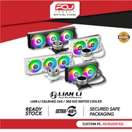 LIAN LI GALAHAD 240MM / 360MM AIO LIQUID COOLER (BLACK/WHITE)