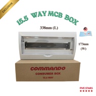 15.5Way / 18.5Way / 23Way PVC DB Kotak / Consumer PVC Box / MCB Distribution Box / Kotak DB [PROMOSI