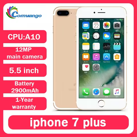 Original Apple iPhone 7 plus Smartphone 3GB RAM 32/128GB/256GB ROM A10 chip iOS LTE Fingerprint Reco