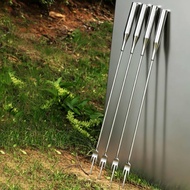 4 Pieces Stainless Steel Garlic Scape Cutter Long Handle Garlic Sprout Harvester Long-Lasting for Fa