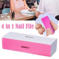 1pcs 4in1 Nail File Buffer Block Fine Grit Smooth Polish Shine Remove Ridges Nailfile R9K3