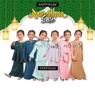 HAPPYkids Baju Raya 2025  Kurung Baby Girls Peplum Baju Kurung Manik Moden Budak Perempuan Baju Buda