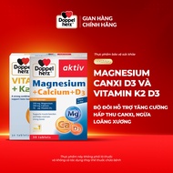 Bộ đôi bổ sung Canxi tối ưu ngừa loãng xương Magnesium Canxi D3 và Vitamin K2 D3 Doppelherz (02 Hộp