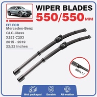 Front Wiper Blades For Mercedes Benz GLC Class X253 C253 2015 - 2019 Coupe Windshield Windscreen Win