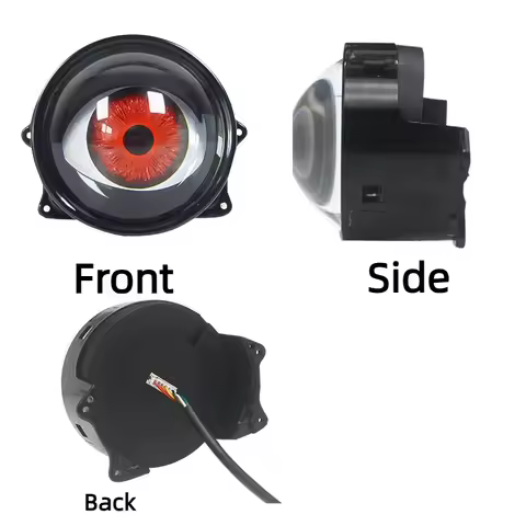 Dynamic Devil Eye LED Fog Light Eagle Eye Light Modified Universal Car Motorcycle LED Lens Headlight